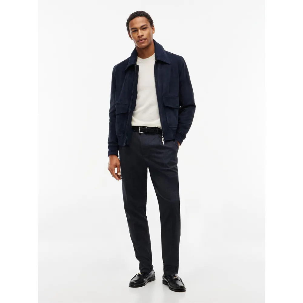 Tommy Hilfiger Men's New York Label Print Cotton Straight-Leg Trousers detail 2
