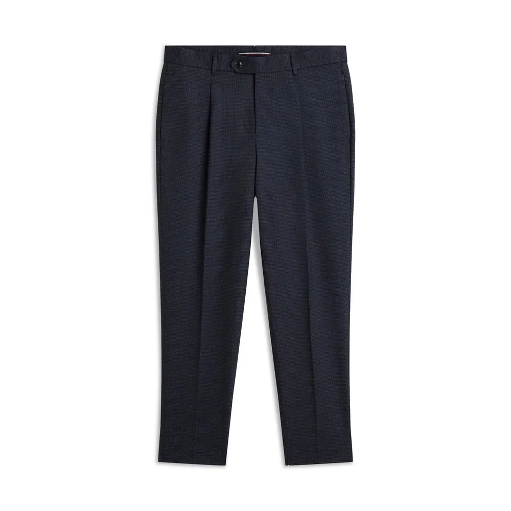 Tommy Hilfiger Men's New York Label Print Cotton Straight-Leg Trousers