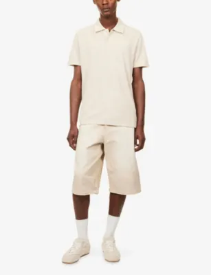 PAIGE Demille Short-Sleeve Cotton Polo Top detail 2