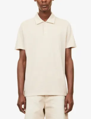 PAIGE Demille Short-Sleeve Cotton Polo Top detail 3