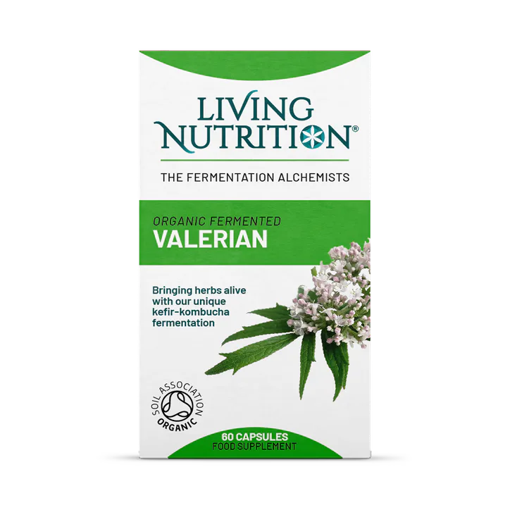 Living Nutrition Organic Fermented Valerian 60 Caps