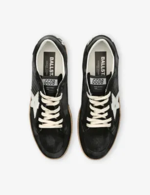 GOLDEN GOOSE Ball Star 80203 Suede Trainers - EUR 41 / 7 UK MEN in BLACK, additional product view 2