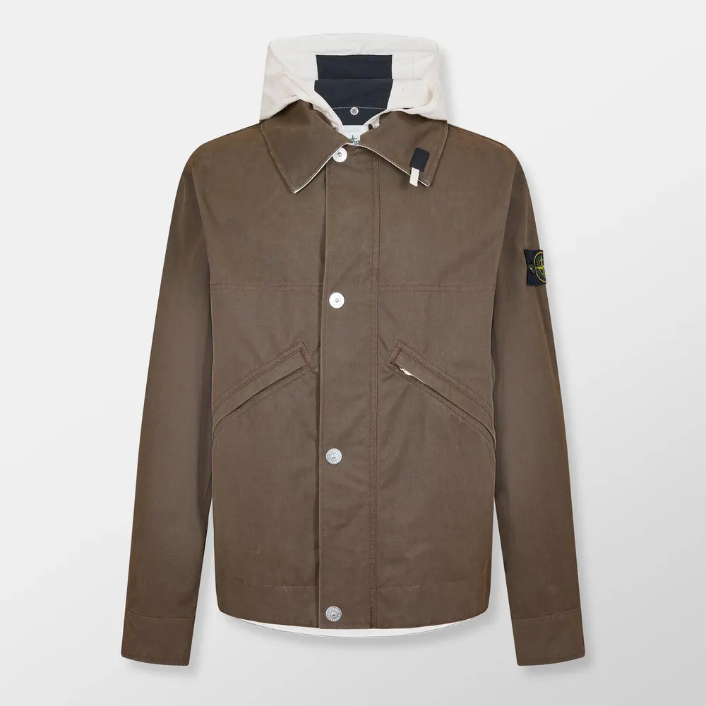 Stone Island Men's Military Cotton Long Sleeve Field Jacket