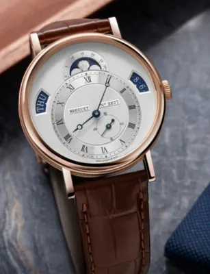 BREGUET Classique Calendrier 7337 18ct White-Gold Automatic Watch 39mm in ROSE GOLD, additional product view 2