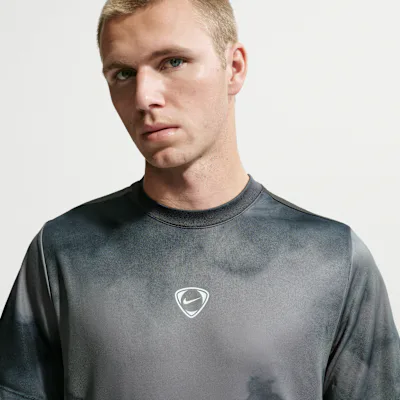 Nike Academy+ Men's Dri-FIT Short-Sleeve Football Shirt - Black/Smoke Grey/White
