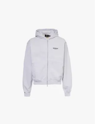 REPRESENT Owners Club brand-print relaxed-fit cotton-jersey hoody