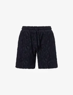 RAITH Fausto Flocked Cotton-Blend Shorts