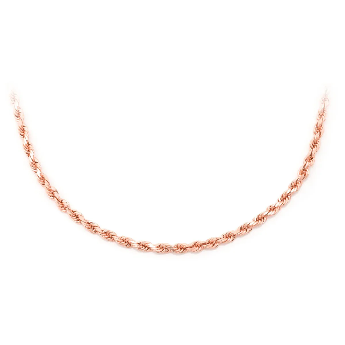 For Him Rope Gold Chain in 2.5mm / Rose Gold / 16" – Chain