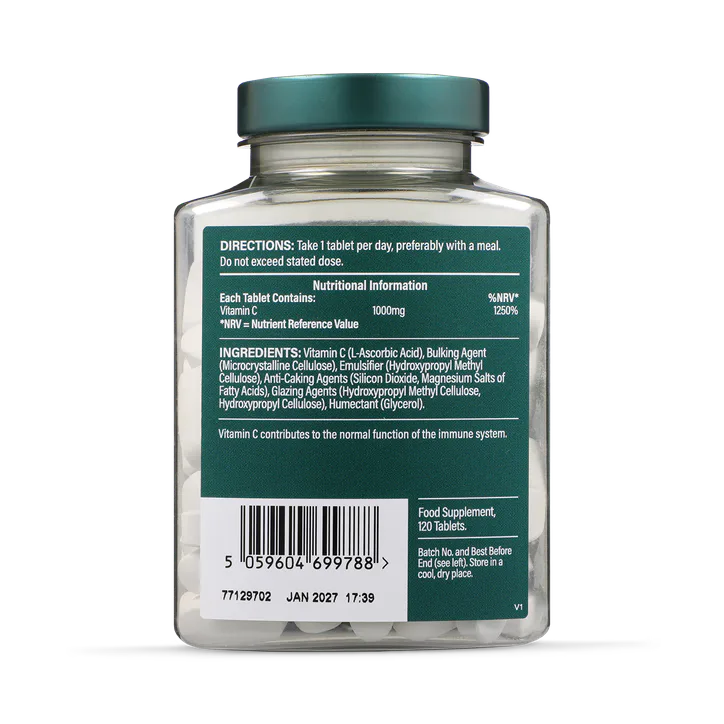 For Him Vitamin C High Strength Slow Release 1000mg 120 Tablets detail 3