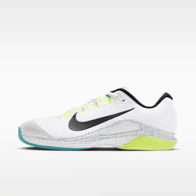 Nike Vapor 12 Men's Hard Court Tennis Shoes - White/Volt/Energy/Black
