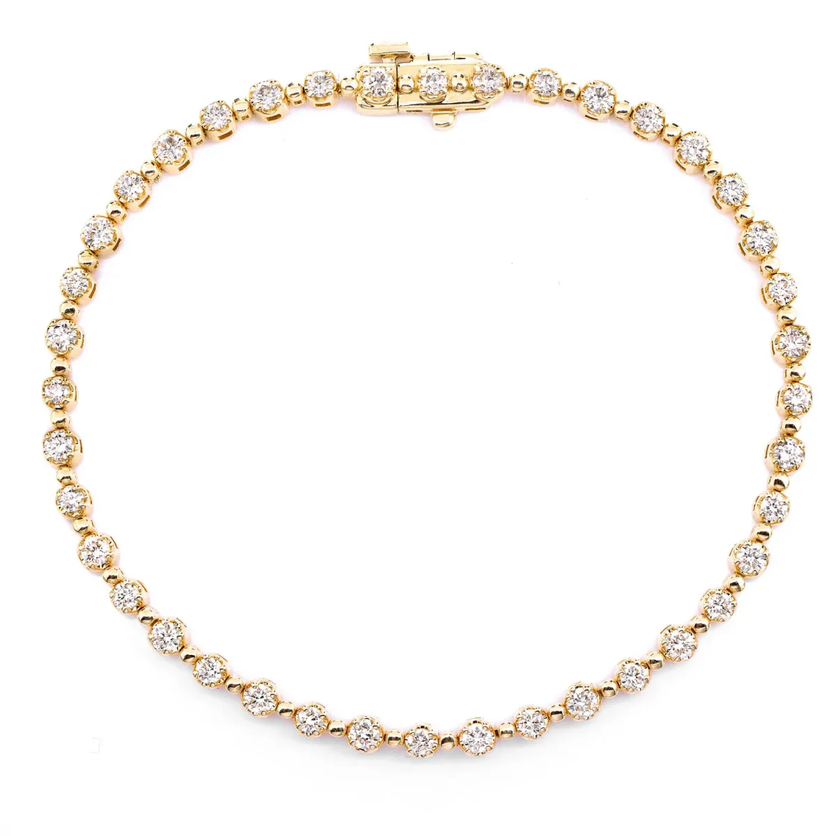 For Him Beaded Crown Set Diamond Bracelet