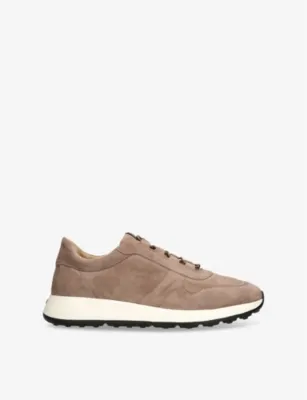 TODS Nuovo Allacciato Sportivo 79k Suede Low-Top Trainers - EUR 40 / 6 UK MEN in TAUPE – Mens | Trainers | Lace up trainers