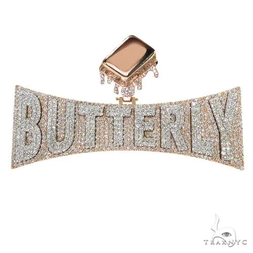 RINA - For Him CUSTOM Custom Made Butterly Diamond Pendant 67504 – Pendant