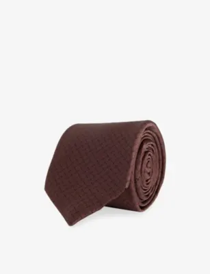 CORNELIANI Printed Silk Tie in RED – Mens | Ties | Knitted Ties
