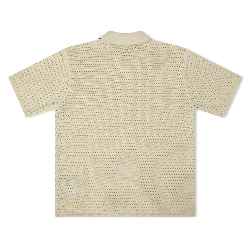 Represent Men's Knitted Top in Ecru, additional product view 2