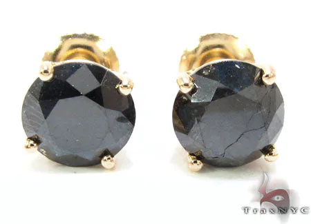 RINA - For Him FACTORY Custom Jewelry - Royal Black Diamond Earrings 5 23905 in Rose Gold – Earrings