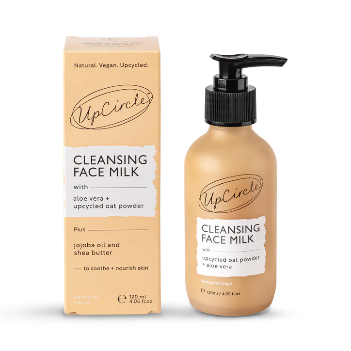 UpCircle Cleansing Face Milk with Aloe Vera + upcycled Oat Powder 120ml