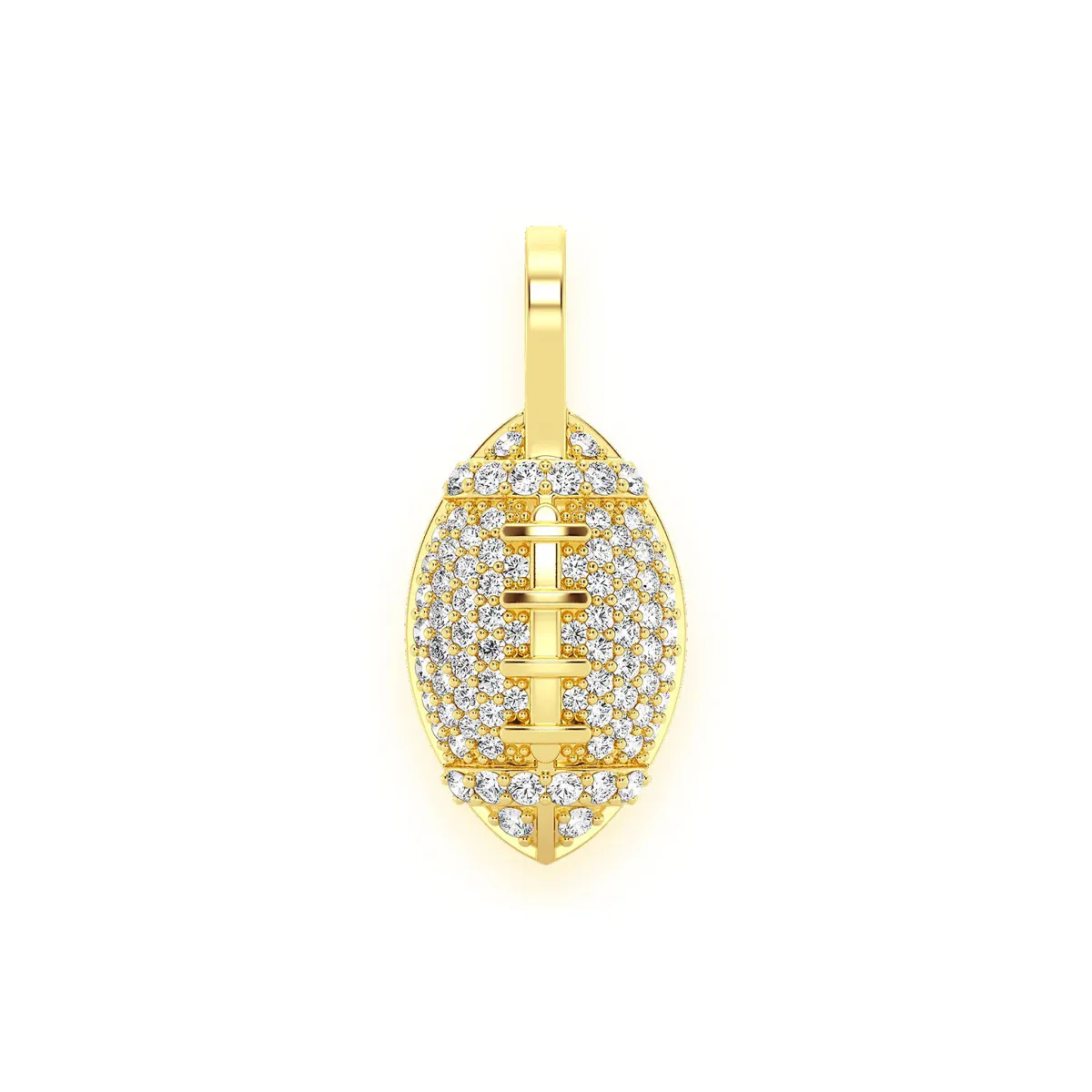 For Him American Football Diamond Pendant in Rose Gold / Lab Grown Diamond – Pendant