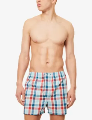 DEREK ROSE Barker Classic-Fit Cotton Boxer Shorts detail 2