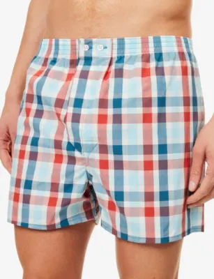 DEREK ROSE Barker Classic-Fit Cotton Boxer Shorts detail 3