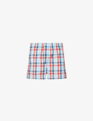 DEREK ROSE Barker Classic-Fit Cotton Boxer Shorts