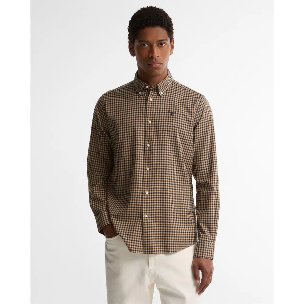 Barbour Men's Finkle Gingham Cotton Long-Sleeve Tailored-Fit Shirt detail 3