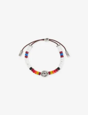 TWOJEYS Sunrise Superstar Beaded Sterling Silver-Plated Brass Bracelet