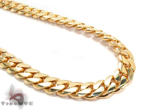 JALGAS - MIAMI CUBAN LINK Miami Cuban Link Chain 26 Inches 11mm 32388 in Yellow / 26 Inches – Chain