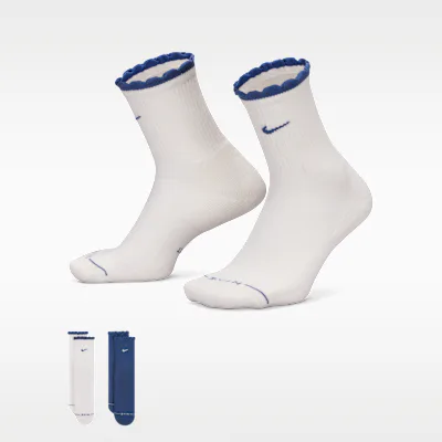 Nike Everyday Elevated Scallop Micro-Crew Socks (2 Pairs) - Multi-Colour in Multi-Colour – Nike men's and unisex