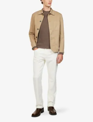 VINGT QUATRE Hardy Straight-Fit Denim Jeans in CHALK, additional product view 2