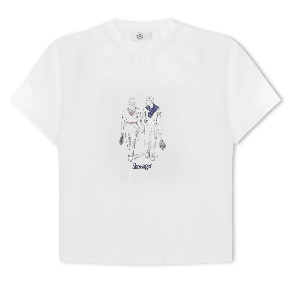 Slazenger Off-Court Mens Off-Court Warm Down T-Shirt in White – Clothing