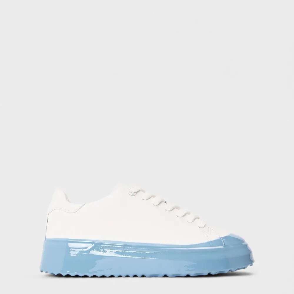 Mallet Men's GRFTR Lite Low-Top Trainers in Steel Blue Dip – Footwear