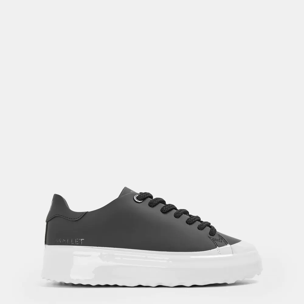 Mallet Men's GRFTR Lite Low-Top Trainers in Black Ice Dip – Footwear