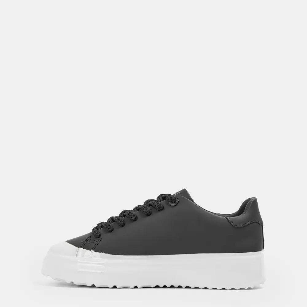 Mallet Men's GRFTR Lite Low-Top Trainers in Black Ice Dip, additional product view 2