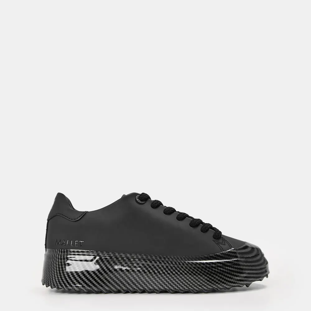 Mallet Men's GRFTR Lite Low-Top Trainers in Black/Carbon – Footwear