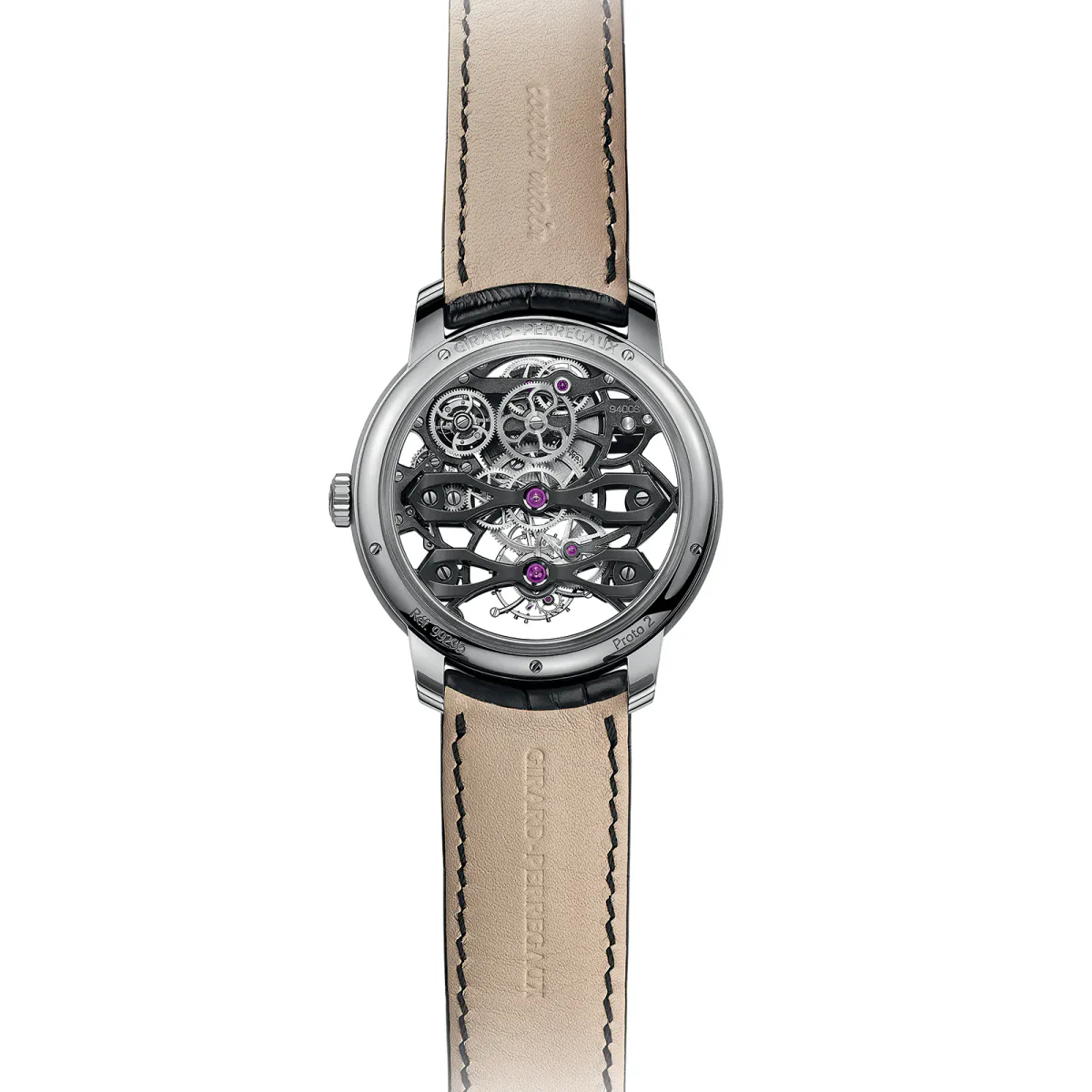 Girard Perregaux Neo-Tourbillon with Three Bridges Skeleton in Skeleton, additional product view 3