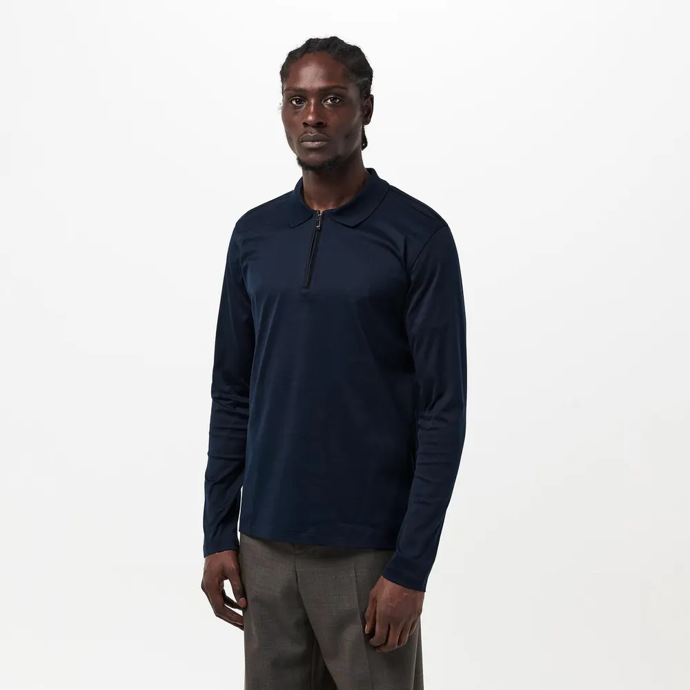 Pal Zileri Men's Long Sleeve Polo Shirt detail 3