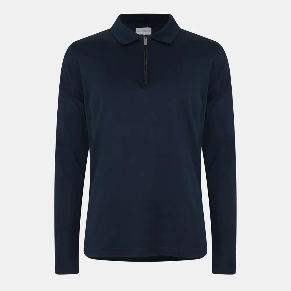 Pal Zileri Men's Long Sleeve Polo Shirt
