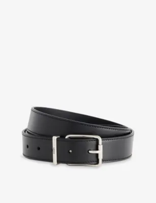 LOEWE Engraved-Logo Leather Belt - 28