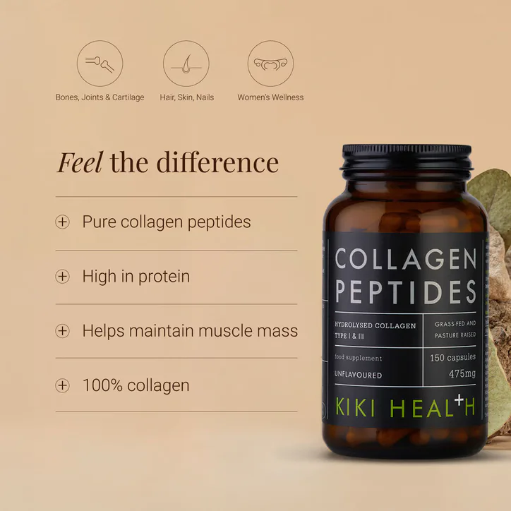 KIKI HEALTH Bovine Collagen Peptides - 150 Vegicaps detail 2
