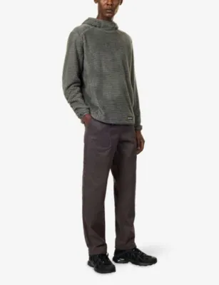 SALOMON Thernova Hooded Fleece Jumper in CASTOR GREY, additional product view 2