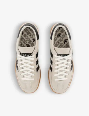 ADIDAS Handball Spezial brand-motif suede low-top trainers - EUR 40.5 / 6.5 UK MEN in OFFWHITE BLACK GUM, additional product view 2