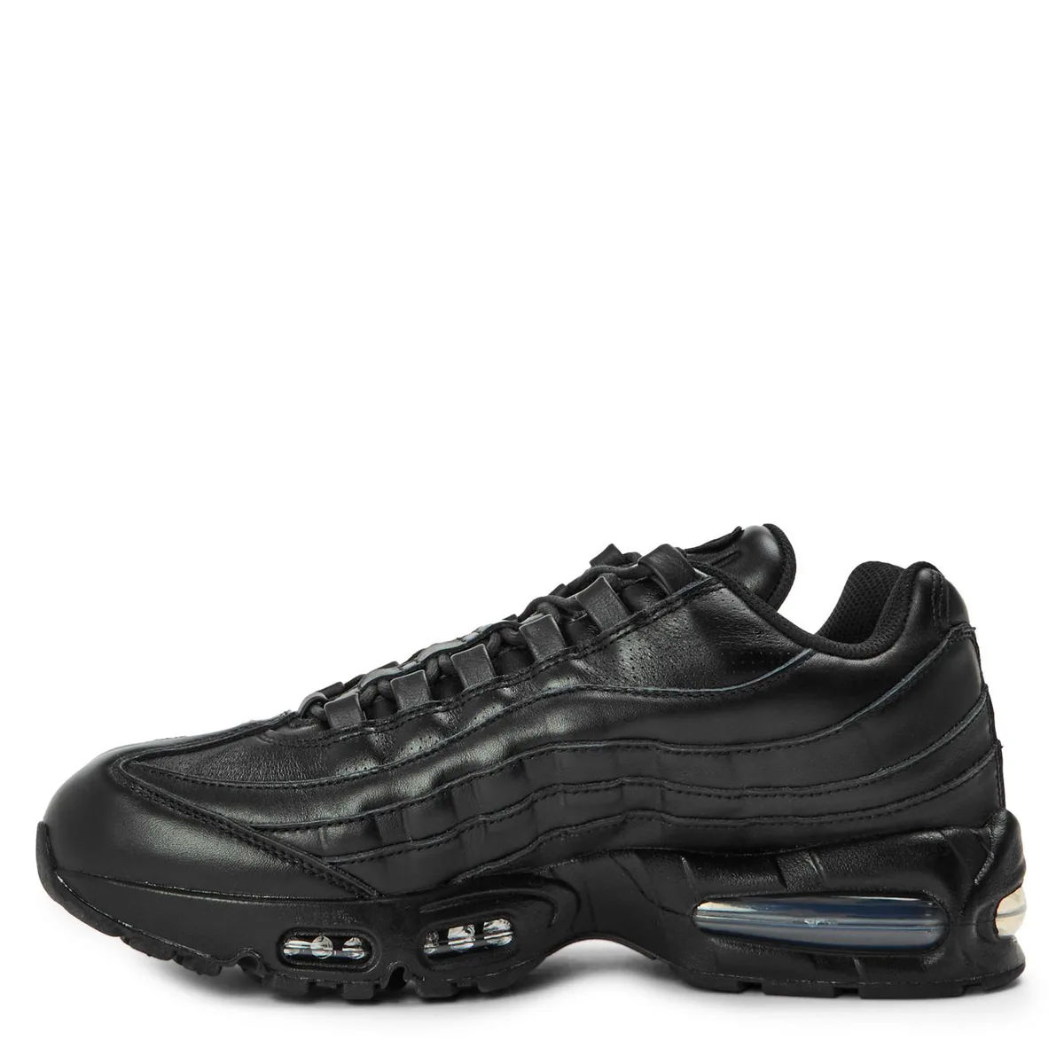 For Him Nike Nike Air Max 95 Leather Big Bubble in Black, additional product view 2