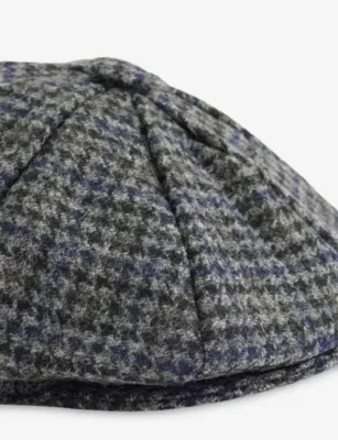 DENTS Blagdon Checked Wool Cap - M detail 2