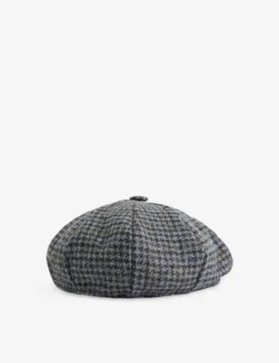 DENTS Blagdon Checked Wool Cap - M detail 3