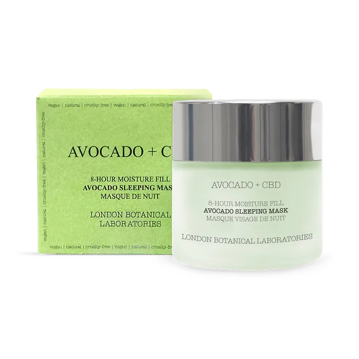 London Botanical Laboratories London Botanical Laboratories Avocado + CBD | 8-Hour Moisture Fill Avocado Sleeping Mask 50ml