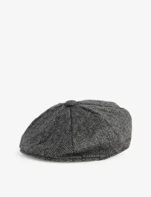 DENTS Durleigh round-crown wool cap - CHARCOAL - L