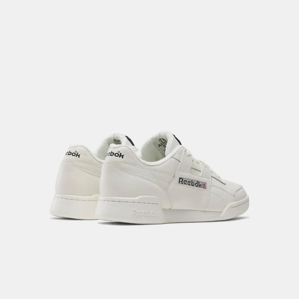 Reebok Men's Workout Plus Low-Top Trainers in Off White/Black, additional product view 2