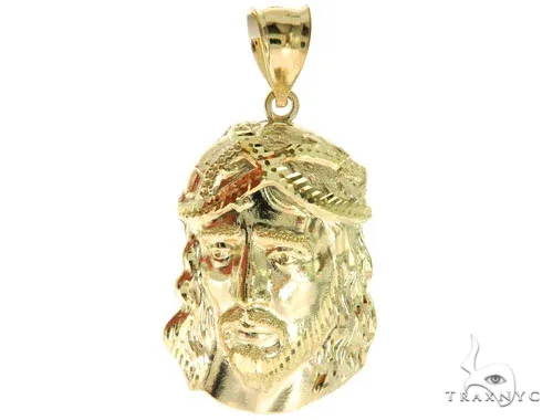 MARYAM - For Him FACTORY CONSCIOUS 10K Gold Jesus Pendant S 57092 in Rose – Pendant