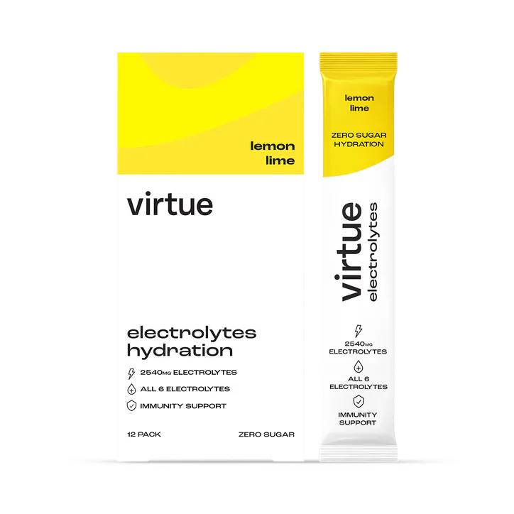 Virtue Electrolytes Hydration - Lemon Lime 12 Sachets